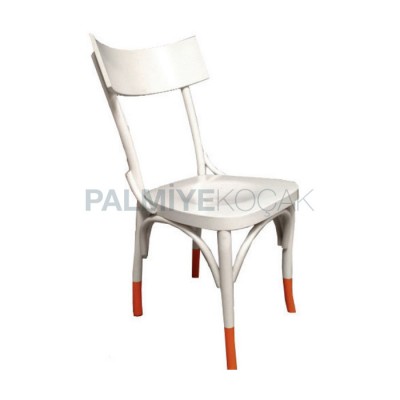 Otel Thonet Ahşap Lake Beyaz Sandalyesi